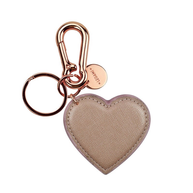  My Initial - Key Ring - Heart - Gold