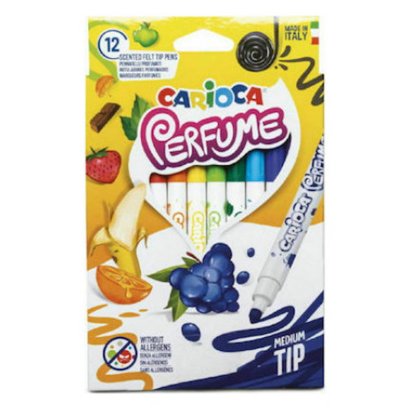  Μαρκαδόροι carioca perfume αρωματικοί 12 χρωμάτων